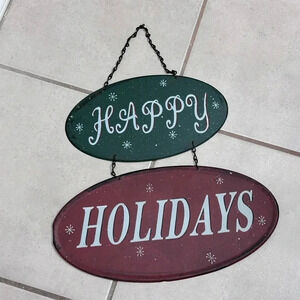 Christmas Holiday‎ Metal hanging door decor